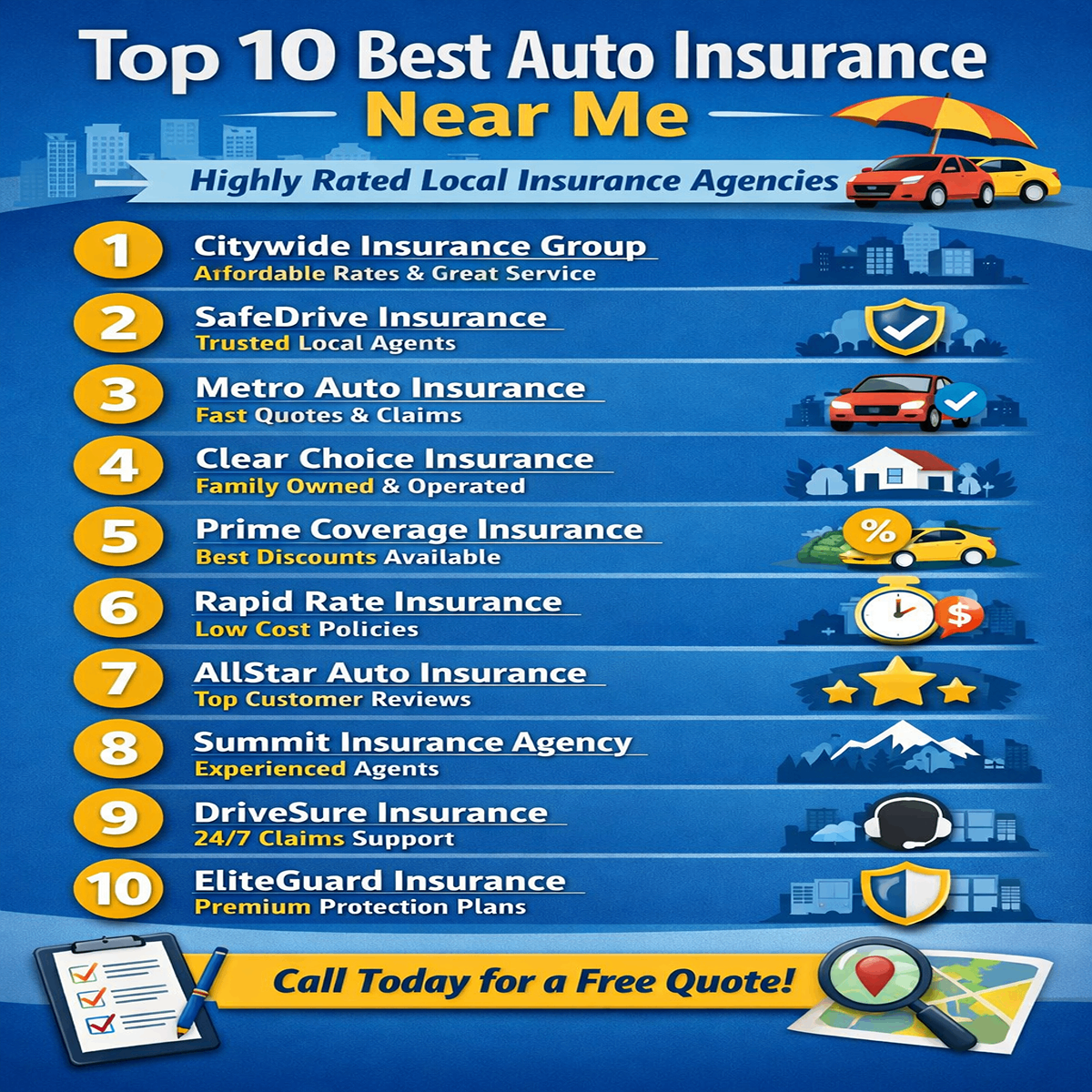 Top 10 Best Auto Insurance Near Me